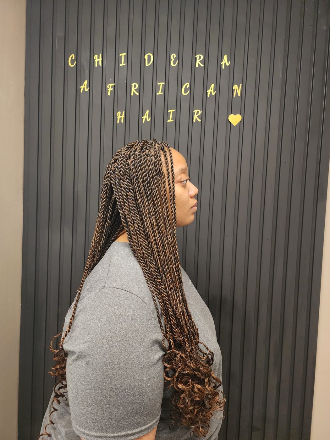 Braided hairstyle