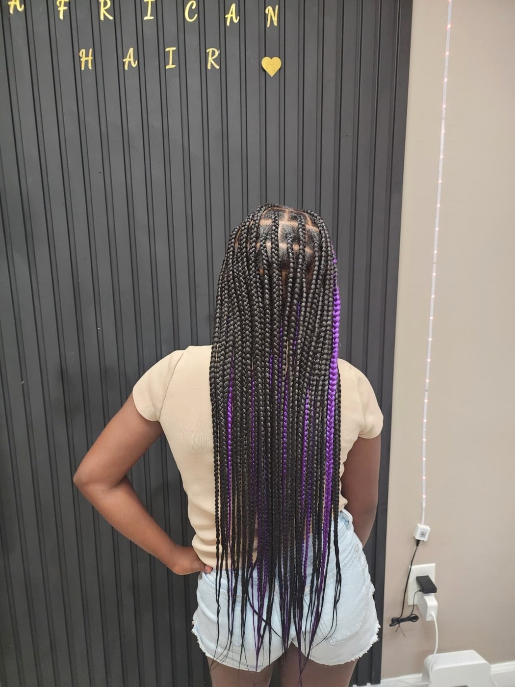 Braided hairstyle