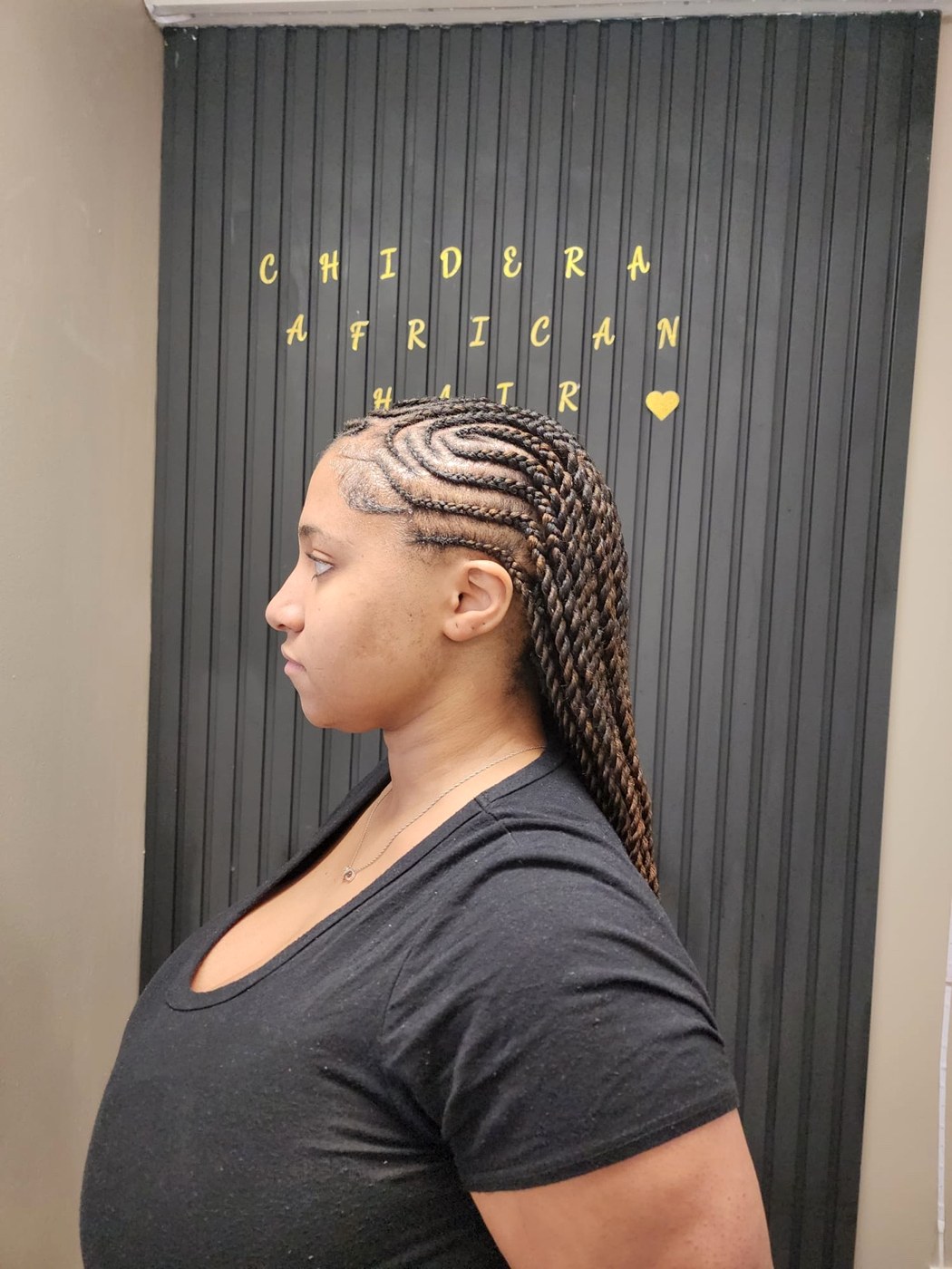 Braided hairstyle