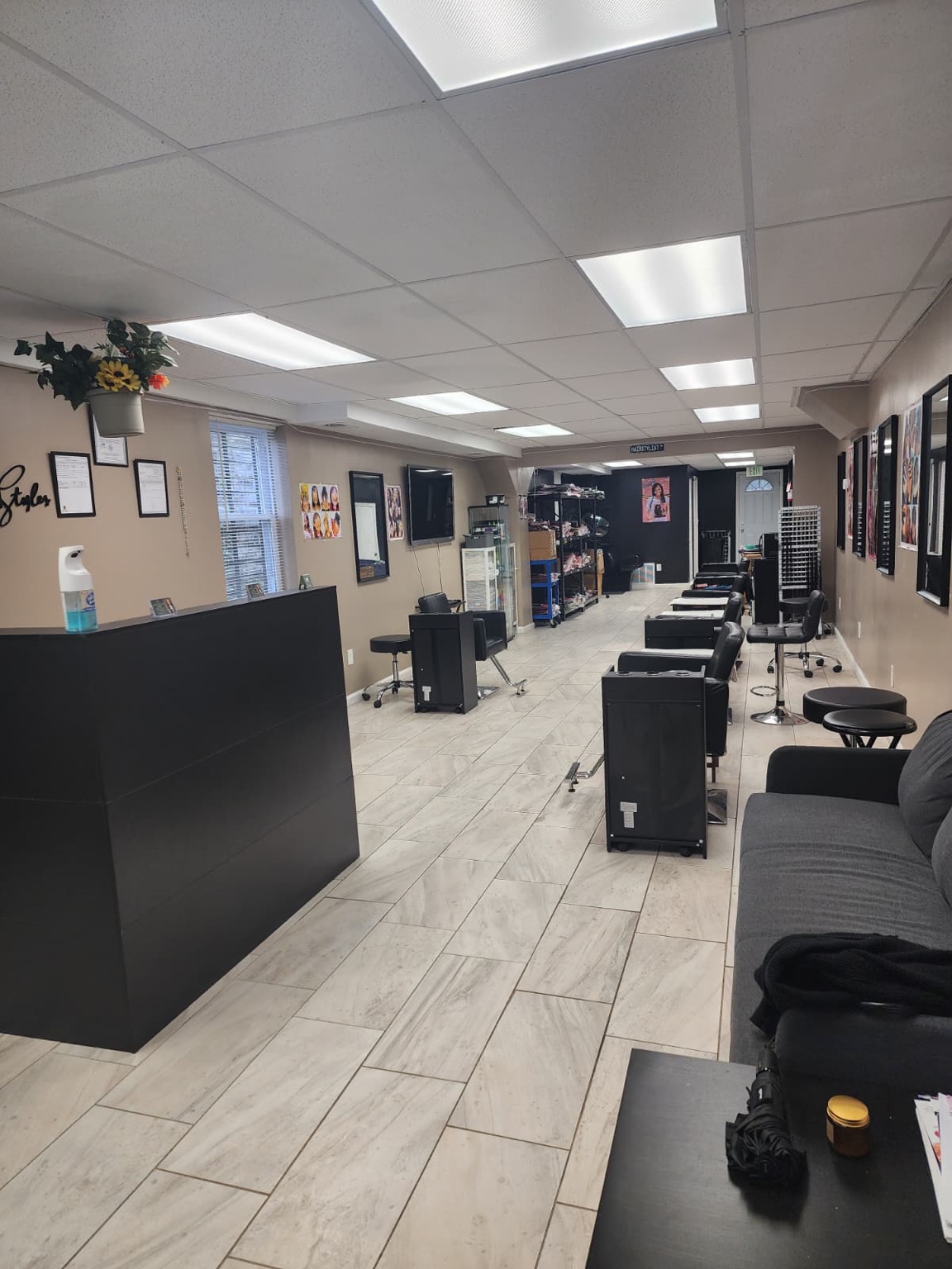Inside CHIDERA African Hair Braids salon